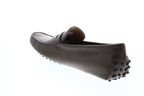 Lacoste Concours 118 1 P Cam Mens Brown Leather Penny Loafers & Slip Ons Shoes