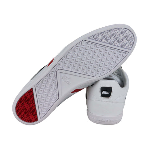 Lacoste Giron 118 1 U C Mens White Leather Low Top Lace Up Sneakers Shoes
