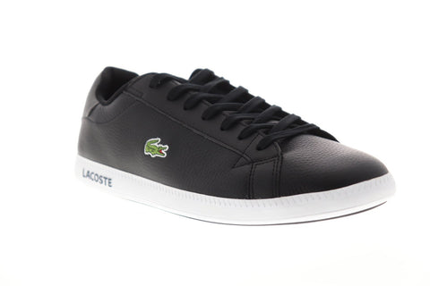 Lacoste Graduate Lcr3 1 Mens Black Synthetic Low Top Lace Up Sneakers Shoes