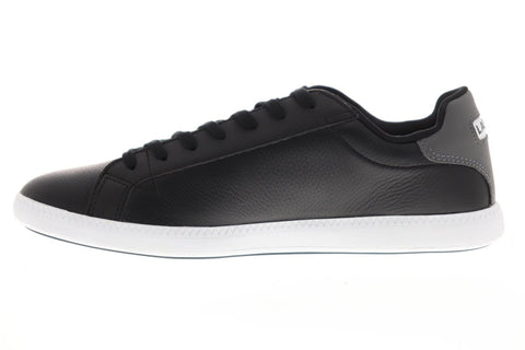 Lacoste Graduate Lcr3 1 Mens Black Synthetic Low Top Lace Up Sneakers Shoes