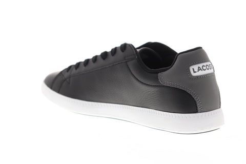 Lacoste Graduate Lcr3 1 Mens Black Synthetic Low Top Lace Up Sneakers Shoes