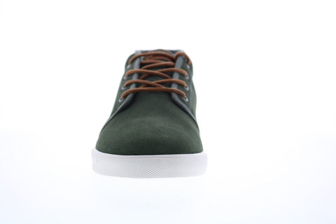 Lacoste Ampthill 318 1 7-36CAM0004KT1 Mens Green Suede Mid Top Sneakers Shoes