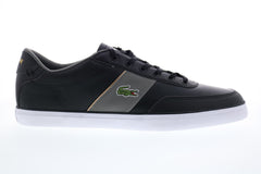 Lacoste Court-Master 31 7-36CAM0013237 Mens Black Leather Low Top Sneakers Shoes