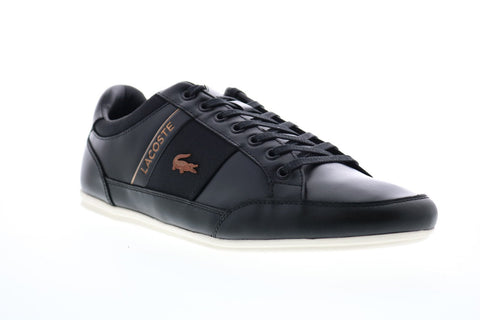 Lacoste Chaymon 318 7 U 7-36CAM0084454 Mens Black Leather Low Top Sneakers Shoes