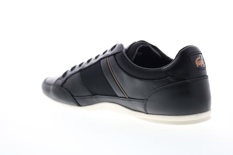 Lacoste Chaymon 318 7 U 7-36CAM0084454 Mens Black Leather Low Top Sneakers Shoes