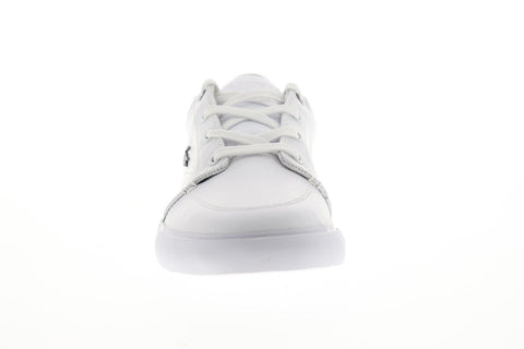 Lacoste Bayliss 318 2 C Mens White Leather Low Top Lace Up Sneakers Shoes