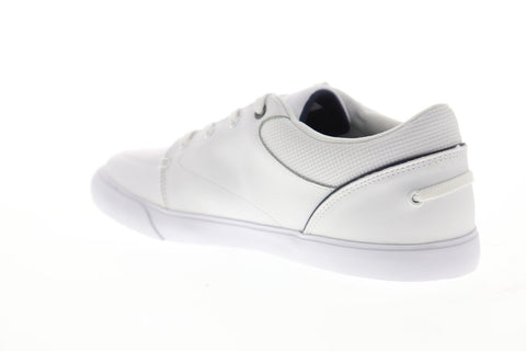 Lacoste Bayliss 318 2 C Mens White Leather Low Top Lace Up Sneakers Shoes