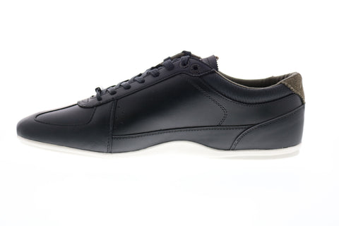 Lacoste Evara 318 2 Cam Mens Black Leather Lace Up Lifestyle Sneakers Shoes