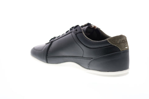 Lacoste Evara 318 2 Cam Mens Black Leather Lace Up Lifestyle Sneakers Shoes