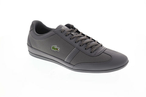 Lacoste Misano Sport 31 Mens Gray Leather Casual Lifestyle Sneakers Shoes