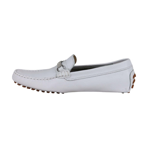 Lacoste Ansted 318 2 U Mens White Leather Casual Dress Loafers Shoes