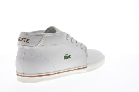 Lacoste Ampthill 119 CMA Mens White Mid Top Lace Up Lifestyle