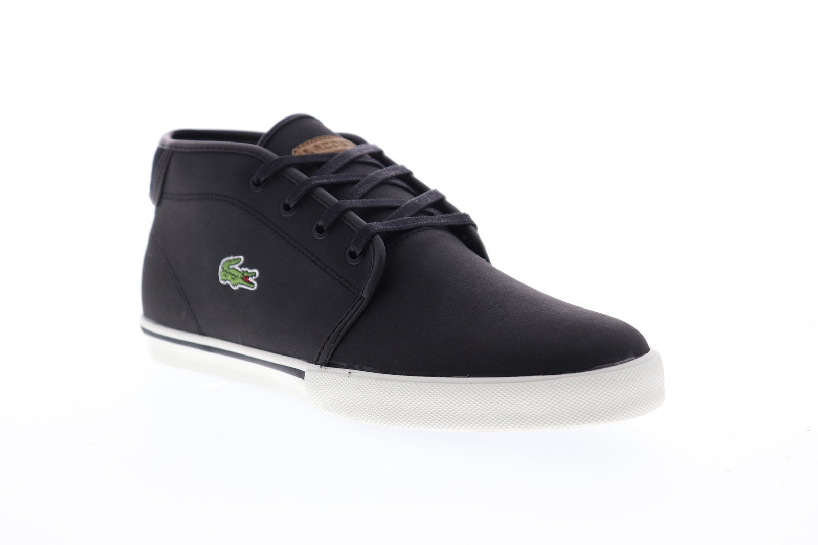 Lacoste 119 1 CMA Mens Black Mid Top Lace Up Lifestyle Sneake - Ruze Shoes