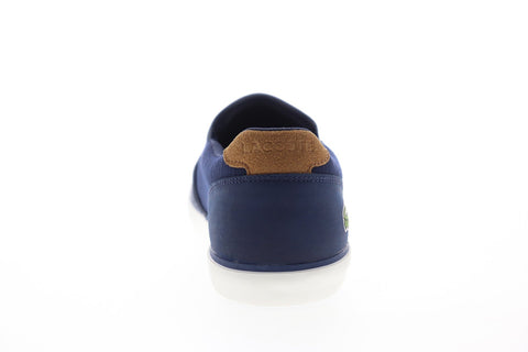 Lacoste Jouer Slip 119 2 CMA 7-37CMA00364C1 Mens Blue Slip On Sneakers Shoes