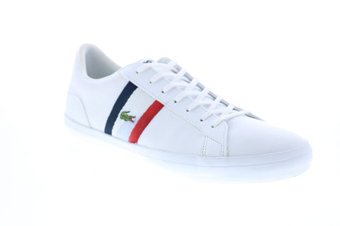 Lacoste Lerond 119 3 CMA Mens White Leather Lifestyle Sneakers Shoes