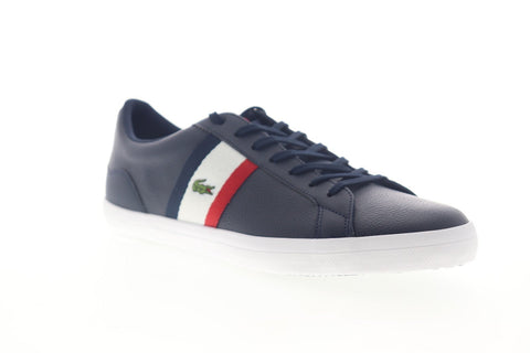 Lacoste Lerond 119 3 CMA Mens Blue Leather Lifestyle Sneakers Shoes