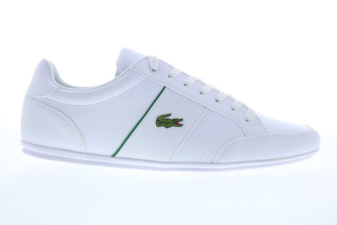 Lacoste Nivolor 119 1 P 7-37CMA0092082 Mens White Leather Low Top Sneakers Shoes