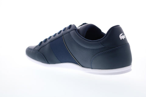 Lacoste Nivolor 119 1 P 7-37CMA0092178 Mens Blue Leather Low Top Sneakers Shoes