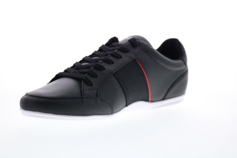Lacoste Nivolor 119 1 P 7-37CMA00921B5 Mens Black Leather Low Top Sneakers Shoes