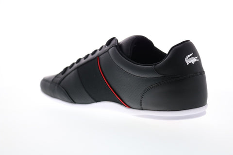 Lacoste Nivolor 119 1 P 7-37CMA00921B5 Mens Black Leather Low Top Sneakers Shoes