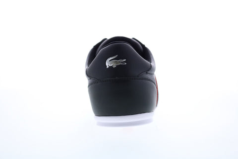 Lacoste Nivolor 119 1 P 7-37CMA00921B5 Mens Black Leather Low Top Sneakers Shoes