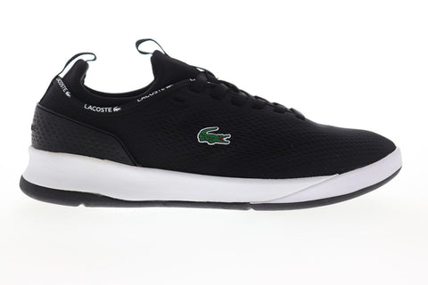 Lacoste LT Spirit 2.0 119 1 SMA Mens Black Canvas Low Top Sneakers Shoes
