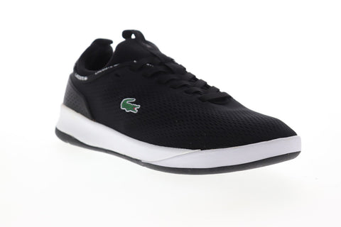 Lacoste LT Spirit 2.0 119 1 SMA Mens Black Canvas Low Top Sneakers Shoes