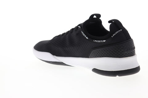 Lacoste LT Spirit 2.0 119 1 SMA Mens Black Canvas Low Top Sneakers Shoes