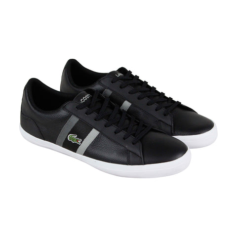 Lacoste Lerond 119 3 CMA Mens Black Leather Lace Up Lifestyle Sneakers Shoes