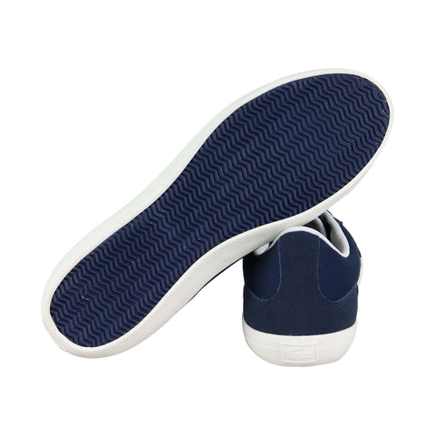 Lacoste Lerond 219 1 Cma Mens Blue Canvas Low Top Lace Up Sneakers Shoes