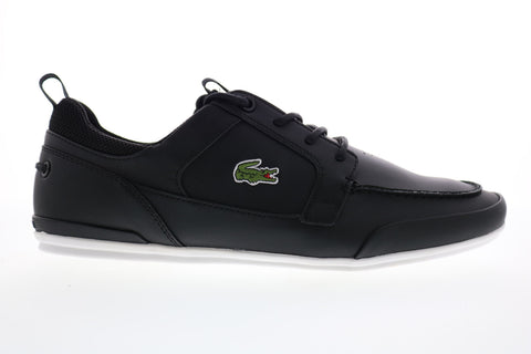 Lacoste Marina 119 1 Cm Mens Black Leather Lace Up Lifestyle Sneakers Shoes