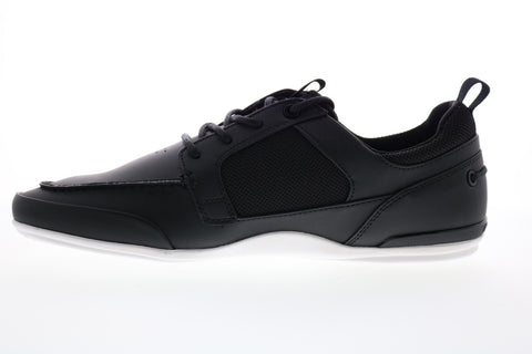 Lacoste Marina 119 1 Cm Mens Black Leather Lace Up Lifestyle Sneakers Shoes