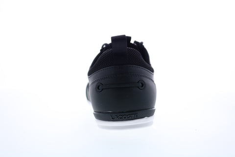 Lacoste Marina 119 1 Cm Mens Black Leather Lace Up Lifestyle Sneakers Shoes