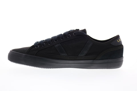 Lacoste Sideline 119 1 CMA Mens Black Canvas Lace Up Lifestyle Sneakers Shoes