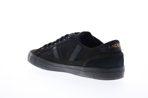 Lacoste Sideline 119 1 CMA Mens Black Canvas Lace Up Lifestyle Sneakers Shoes