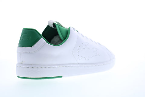 Lacoste Carnaby Evo Li Mens White Leather Lace Up Lifestyle Sneakers Shoes