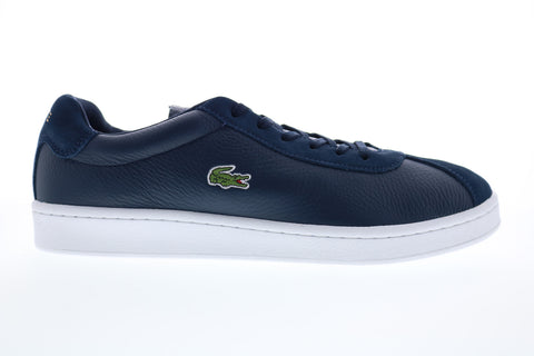 Lacoste Masters 119 2 Mens Blue Leather Lace Up Lifestyle Sneakers Shoes