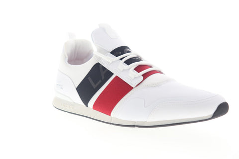 Lacoste Menerva Elite 319 1 US Mens Black Canvas Low Top Sneakers Shoes