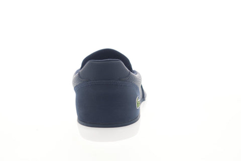 Lacoste Jouer Slip 319 1 CMA Mens Blue Synthetic Slip On Sneakers Shoes