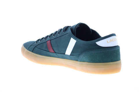 Lacoste Sideline 319 1 7-38CMA00552D2 Mens Green Canvas Low Top Sneakers Shoes