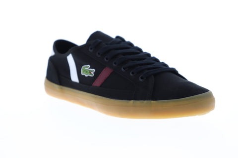 Lacoste Sideline 319 1 CMA 7-38CMA0055312 Mens Black Canvas Low Top Sneakers Shoes