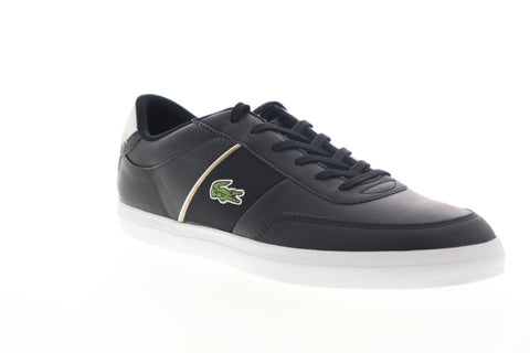 Lacoste Court Master 319 6 CMA Mens Black Leather Low Top Sneakers Shoes