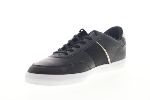 Lacoste Court Master 319 6 CMA Mens Black Leather Low Top Sneakers Shoes