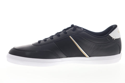 Lacoste Court Master 319 6 CMA Mens Black Leather Low Top Sneakers Shoes