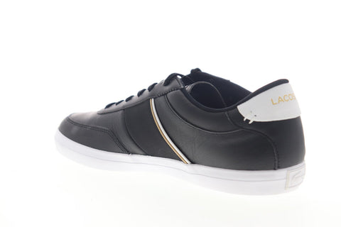 Lacoste Court Master 319 6 CMA Mens Black Leather Low Top Sneakers Shoes