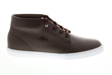 Lacoste Asparta 319 1 P Cma Mens Brown Leather Lifestyle Sneakers Shoes