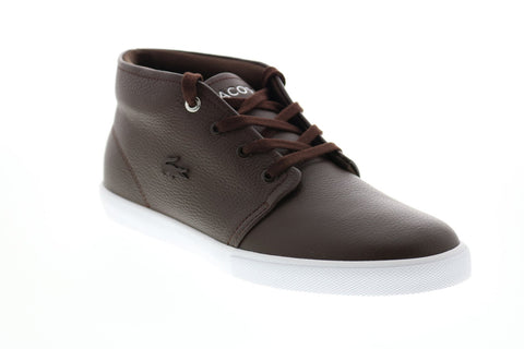 Lacoste Asparta 319 1 P Cma Mens Brown Leather Lifestyle Sneakers Shoes