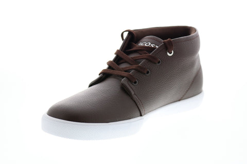 Lacoste Asparta 319 1 P Cma Mens Brown Leather Lifestyle Sneakers Shoes