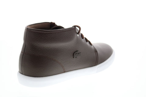 Lacoste Asparta 319 1 P Cma Mens Brown Leather Lifestyle Sneakers Shoes