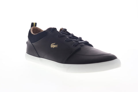Lacoste Bayliss Premium 3191 UCMA Mens Black Leather Low Top Sneakers Shoes
